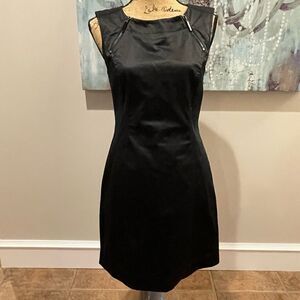 Calvin Klein Zipper Black Dress Sz 8